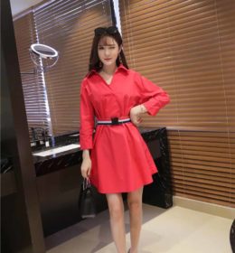 dress-natal-lengan-panjang-simple-2016-korea