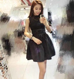jual-mini-dress-renda-hitam-cantik-terbaru